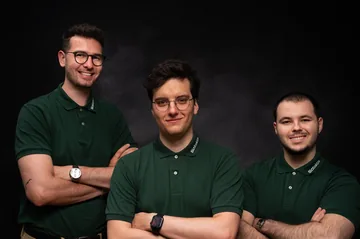 Patrik, Nils und Marian vom Biotaktix-Team