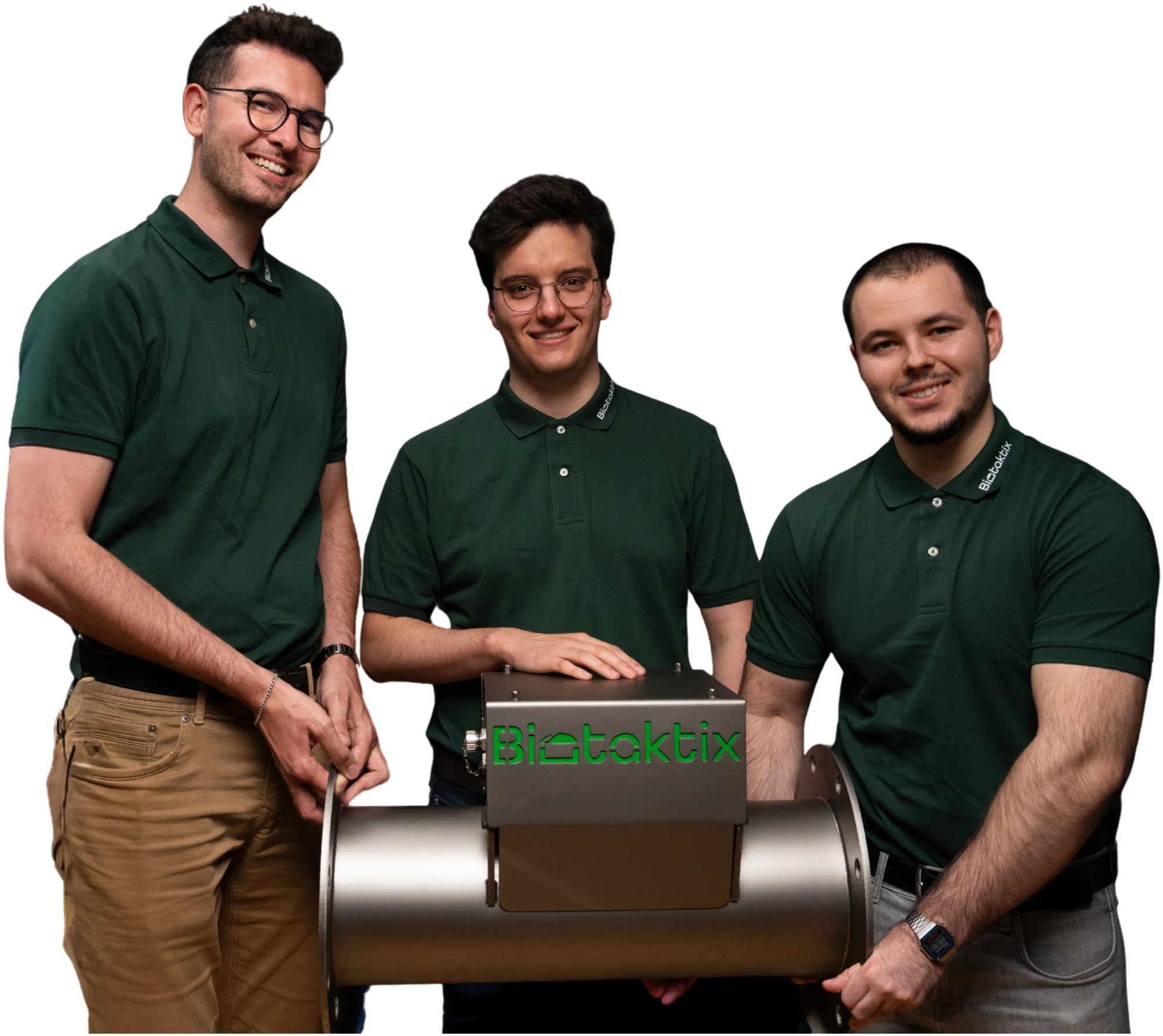 Das Biotaktix-Team mit dem SubstratScan-Sensor